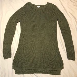 Green Tunic Sweater